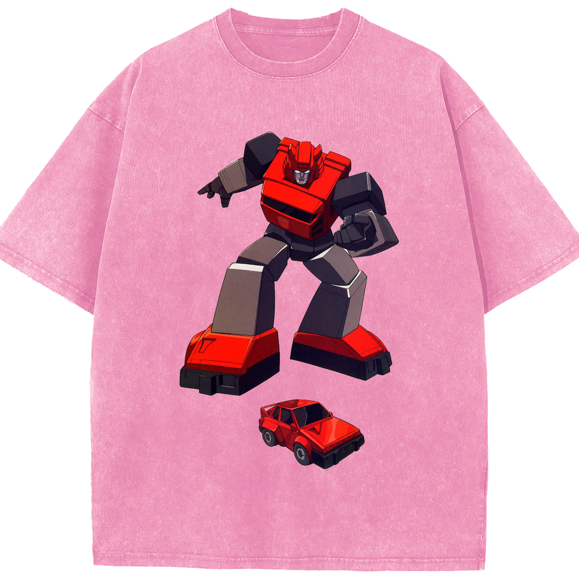 （画像用）  綿100% ヴィンテージ風 半袖Tシャツ（フロントプリント）